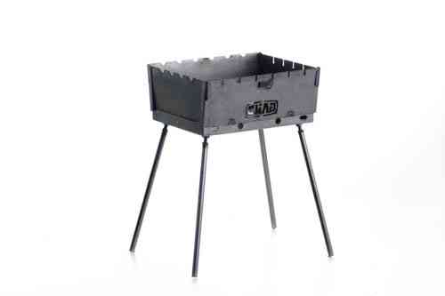Розкладний мангал кейс з холоднокатаної сталі товщиною 1,5 мм на 6 шампурів СИЛА Харків
