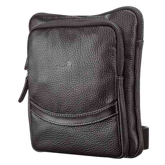 Сумка мужская SHVIGEL 11090 кожаная Черная Киев