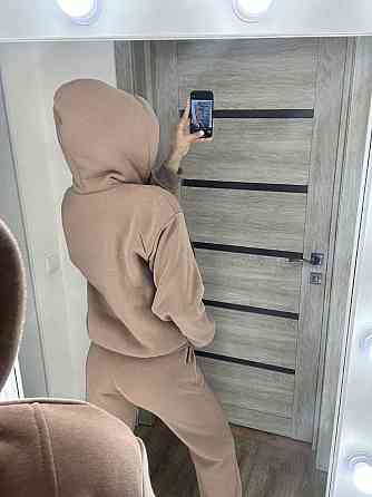 Жіночий костюм утеплений: кофта та штани тринитка на флісі + хутро Моко, 54/56 Одеса