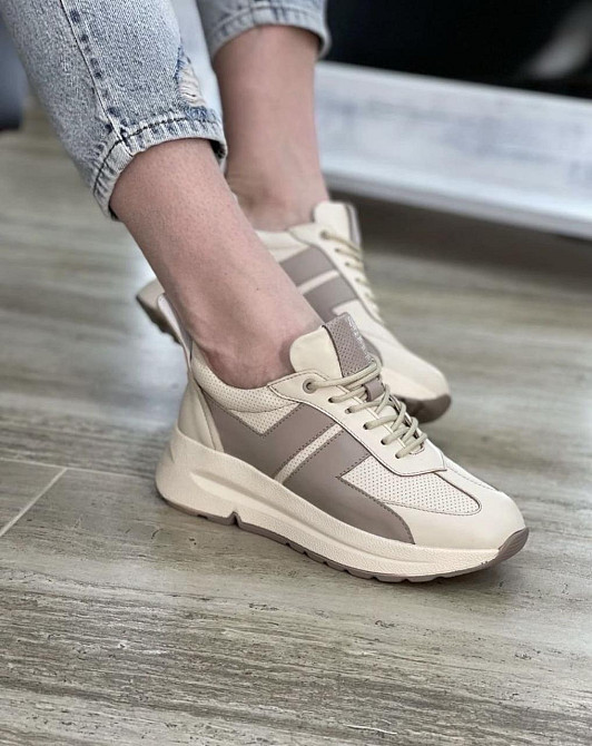 AVALON Кросівки жіночі AVALON 619 бежеві (весна-осінь, шкіра натуральна) (4999) 36-40 38 Коломия - фото 1