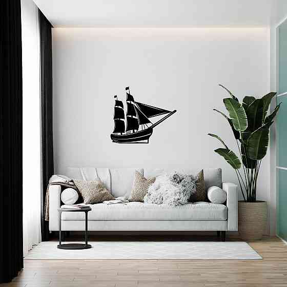 Деревянный декор на стену - Корабль Киев
