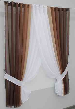 Кухонные шторки VR-Textil № 106к батист 