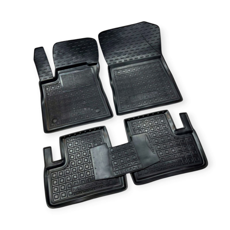 Килимки Рено megane iv 2017-> седан борт 2,5см, з перемичкою салону Мукачево - фото 1