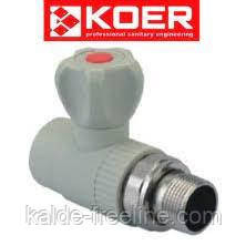 Кран радиаторный полипропиленовый Koer ∅20 1/2