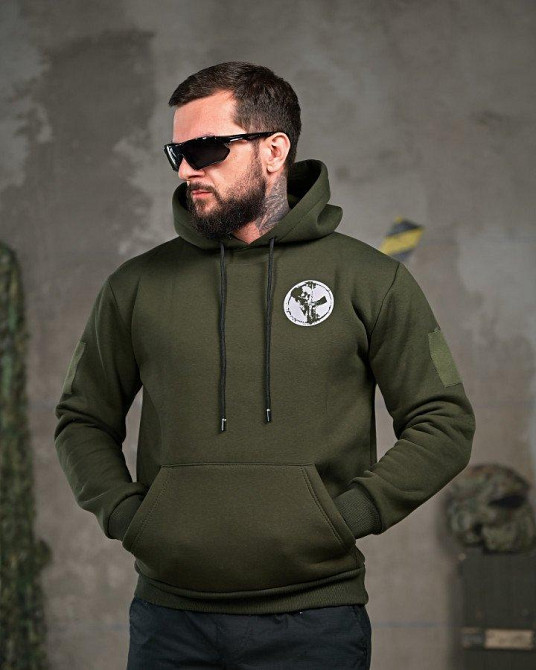 Мілітарі худі на флісі GENESIS Armor oliva ПП8141 Одеса - фото 2
