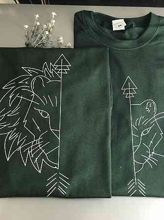 Парные футболки для парня и девушки - 