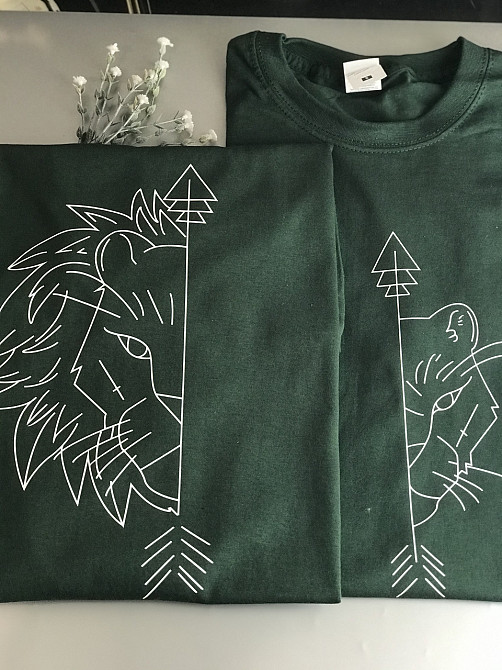 Парные футболки для парня и девушки - 