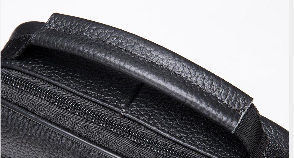 Мессенджер мужской кожаный 20345 Vintage Черный Киев - изображение 10