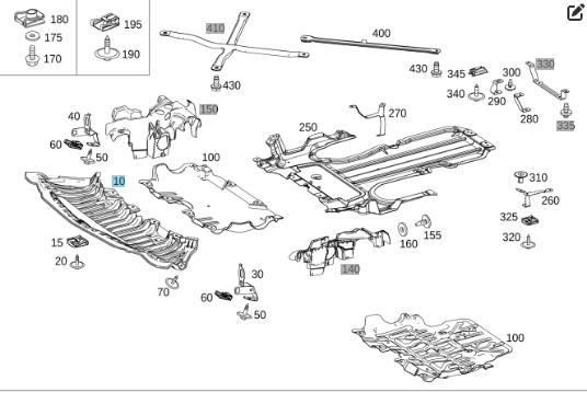 Mercedes-Benz  A2055200700 Новий захист переднього бампера C-Class W205 4-MATIC Одеса - фото 3