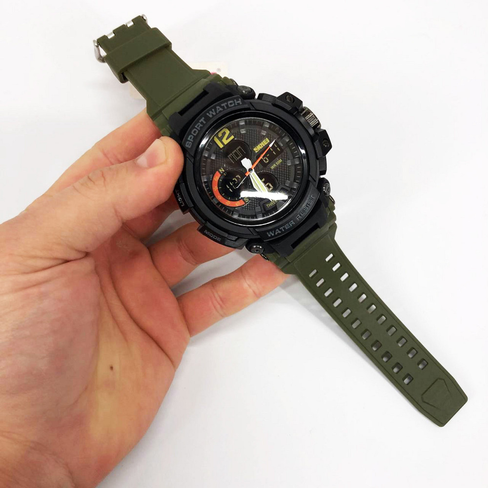 Простые электронные часы наручные мужские, Хорошие наручные часы мужские Противоударные PO-31 Львов - изображение 6