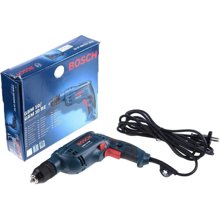 Професійна дриль електричний безударний Bosch Professional GBM 10 RE : 600 Вт, 2600 об/хв, Нм 20, діаметр свердла 1-10 мм Київ - фото 8