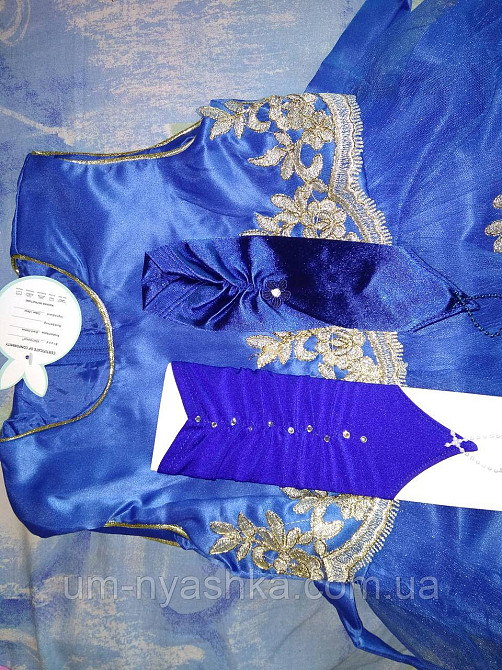 Нарядное детское и подростковое платье с золотой вышивкой на рост 116-146 Кривой Рог - изображение 6
