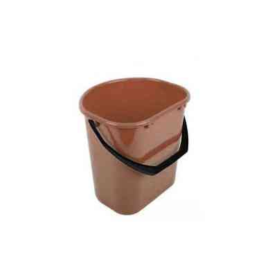 Ведро хозяйственное Ламела Пристенное Коричневое 12 л (лмл 648/коричневий) Винница