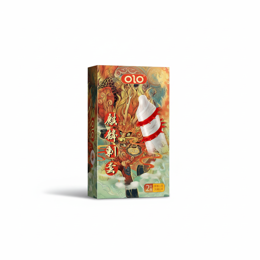 Презервативи стимулюючий з вусиками OLO Kirin з силіконовою змазкою 18 см 2 шт. Вінниця - фото 1