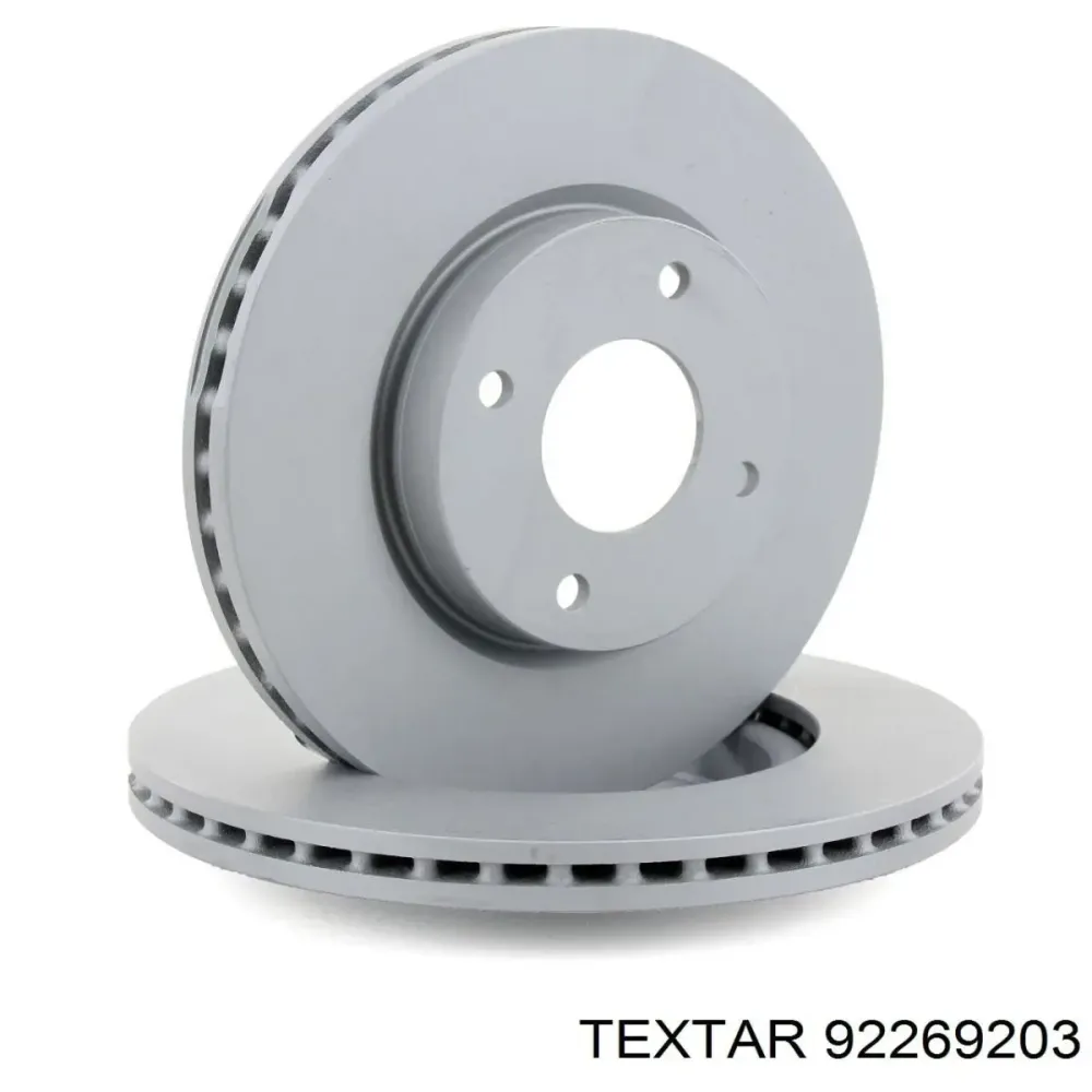 Гальмівний диск Textar 92269203 для Nissan — ефективне гальмування, безпека та стабільна робота гальмівної системи Ковель - фото 1