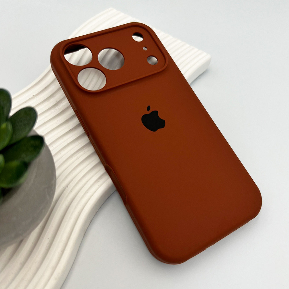 Чохол для смартфона Silicone Full Case AA Camera Protect for Apple iPhone 17 Pro Max 42,Saddle Brown Київ - фото 4