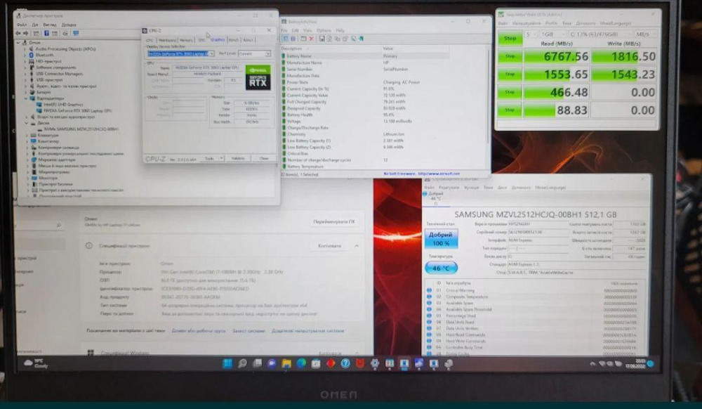 Ноутбук Игровой HP Omen 17-ck0010nr. Киев - изображение 8