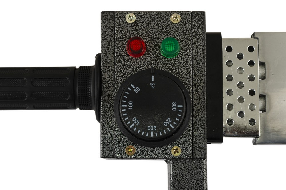 Паяльник для пластикових труб MASTERTOOL 20-63 мм 1500 Вт/220 V/50 Hz 0-300°С IP44 LED-індикація металевий кейс ППТ1500 Коломия - фото 10