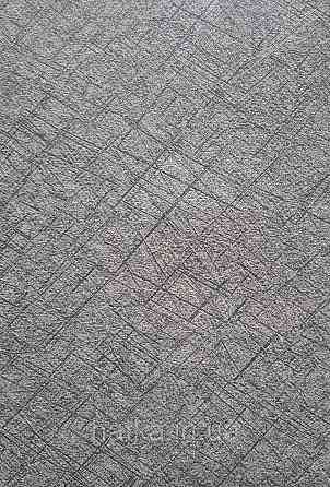 Шпалери вінілові на флізеліні гарячого тиснення DU&KA 1.06х10 вензель основа під штукатурку сірі коричневі Київ