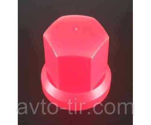 Ковпачок пластиковий на гайку 33 мм червоний високий Луцьк