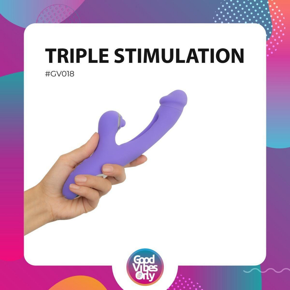 Вібратор-кролик Good Vibes Only - Tess Rabbit Vibrator with G-Spot Stimulator Sex Aura Київ - фото 9