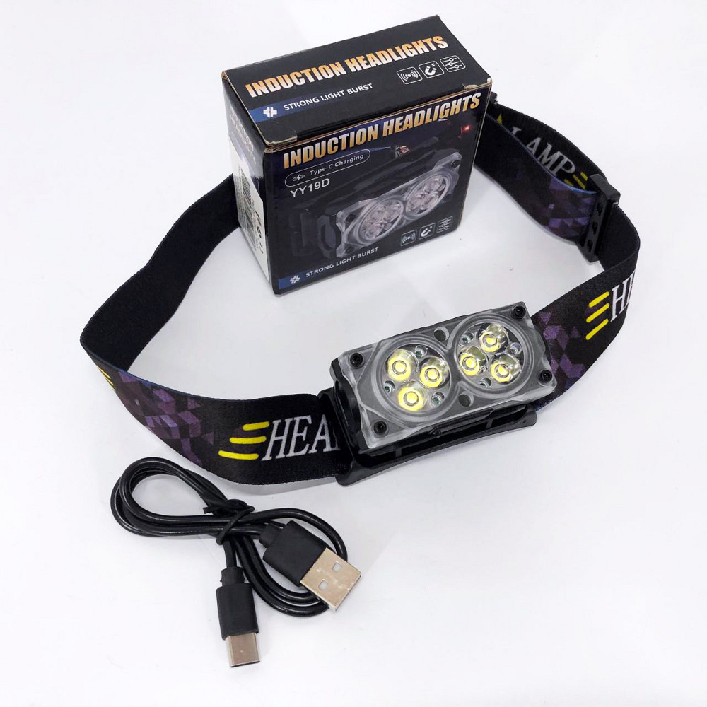 Налобный фонарик bailong YY-19D-6SMD, Яркий светодиодный мощный фонарь, Фонарик на голову для работы DZ-20 Львов - изображение 8