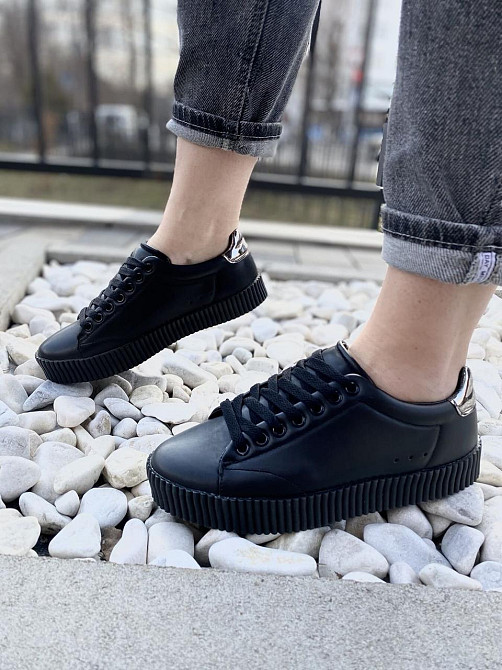 Vices Кросівки жіночі VICES 7170-1 чорні (весна-осінь, еко-шкіра) (1493) 40 Коломия - фото 1