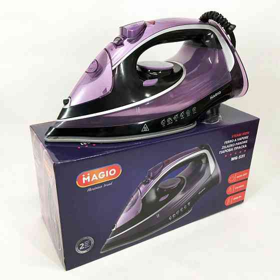 Парова праска ручна MAGIO MG-531, Парова праска для речей, Праска відпарювач для LM-315 прасування речей Київ