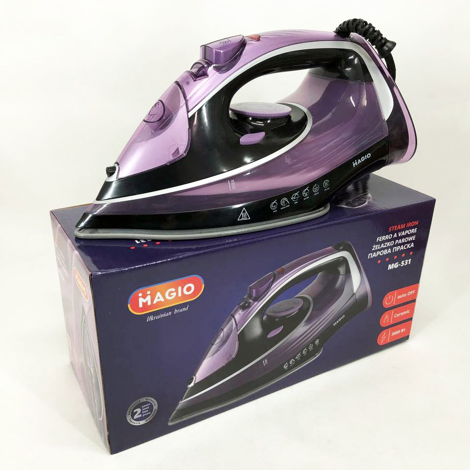 Паровой утюг для одежды бытовой MAGIO MG-531, Портативный утюг, Паровые LM-315 утюги отпариватели Киев - изображение 5