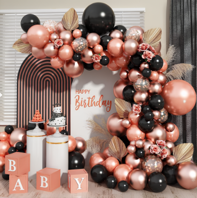 Набір повітряних кульок для вечірки «Рожеве золото» Кам'янець-Подільський