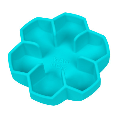 Универсальная посуда для животных WAUDOG Silicone миска для медленного питания 750 мл голубая (23542) Винница - изображение 1