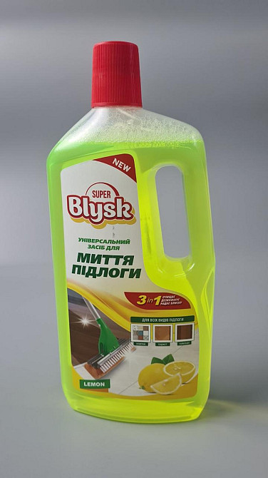 Універсальний засіб для миття підлог Super Blysk Лимон 1000 мл (1 шт.) Харків - фото 1