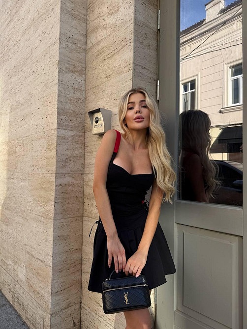 Жіночий стильний літній костюм-трійка з підтягувальним корсетним топом двонитка + зербна Чорний, 40/42 Одеса - фото 9