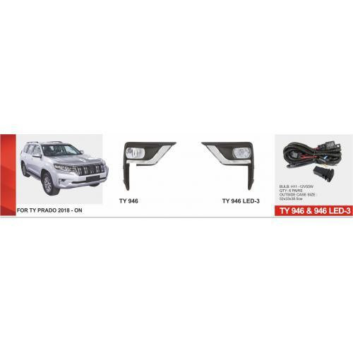 Додаткові LED фари Toyota Prado FJ150 2017-2020, TY-946L, 12V 6W з електропроводкою Харків - фото 2
