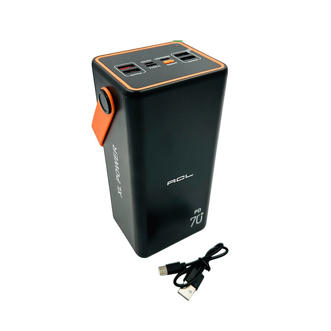 Універсальна зарядна батарея ACL PW-52 70000mAh зі швидкою зарядкою 22.5W + прожектор + ручка для перенесення Вінниця - фото 4