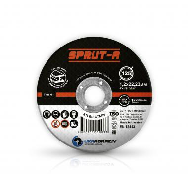 Круг отрезной по металлу Sprut-A 125x1.6x22,23 Полтава - изображение 1