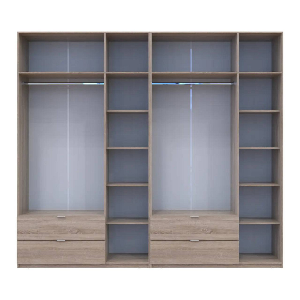 Шафа для одягу Doros Лукас Дуб сонома 3+3 ДСП 270х50х240 DRS-011705 (42005115) Львів - фото 7