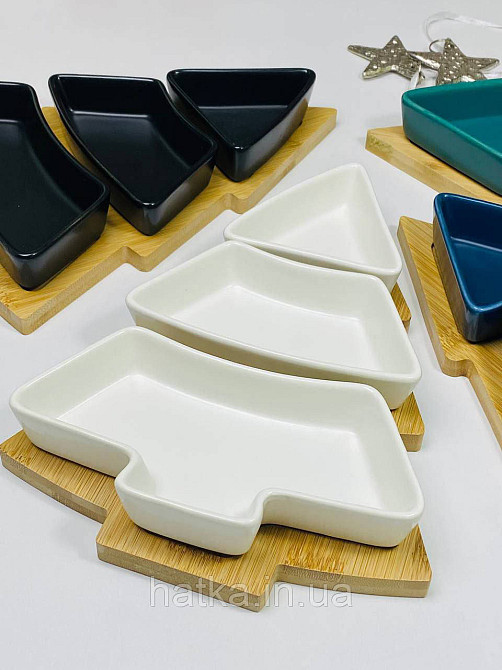 Тарелка менажница новогодняя 