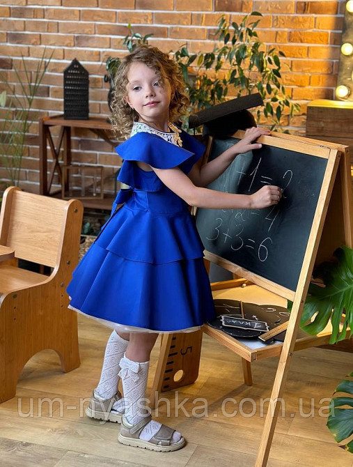 Красивое школьное платье с воланами 104-152 Кривой Рог - изображение 4