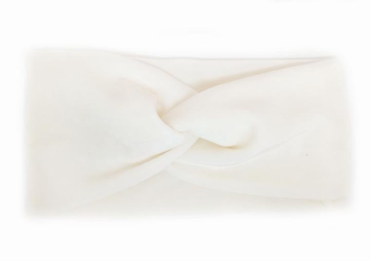 Пов'язка чалма плюшева біла Київ - фото 1