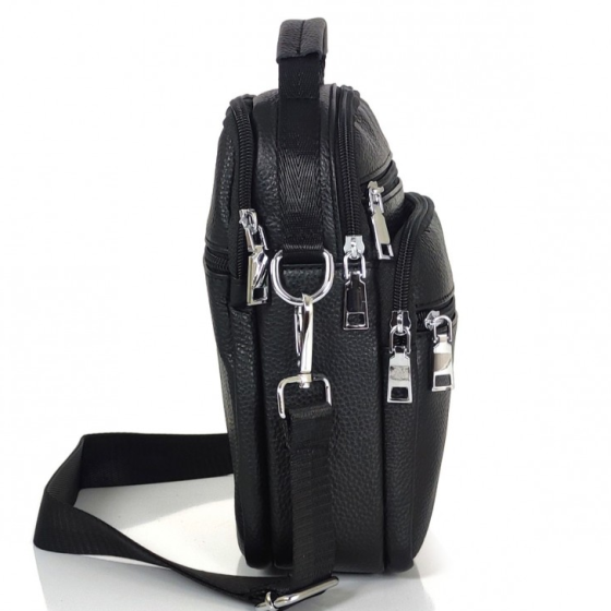 Чорна шкіряна чоловіча сумка-барсетка Bexhill Київ