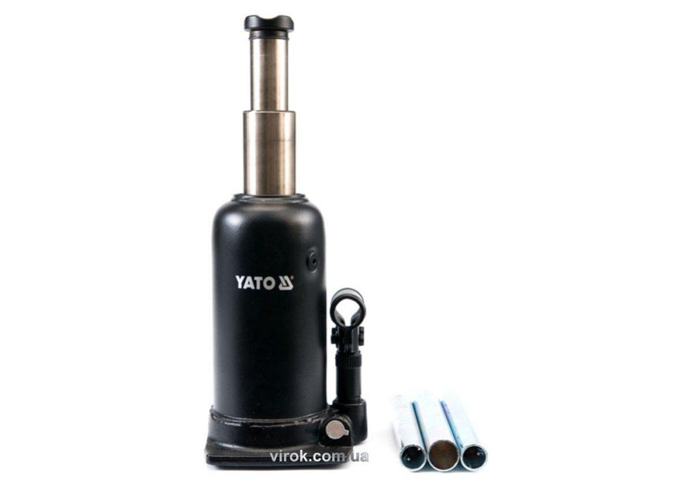 Домкрат гідравлічний стовбцевий YATO : 5 т, H = 220 - 500 мм, подвійний шток [2] Одеса - фото 1