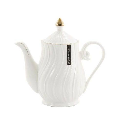 Заварник Хвиля 850мл порцеляна білий LTSL-Q0120-A Interos Житомир - изображение 1