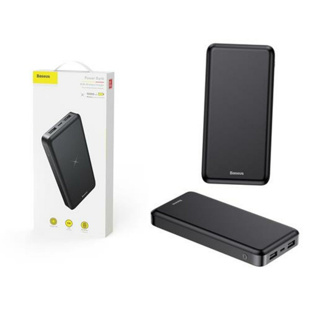 Зовнішній акумулятор Baseus M36 Wireless Charger Powerbank 10000mAh Black Київ - фото 2