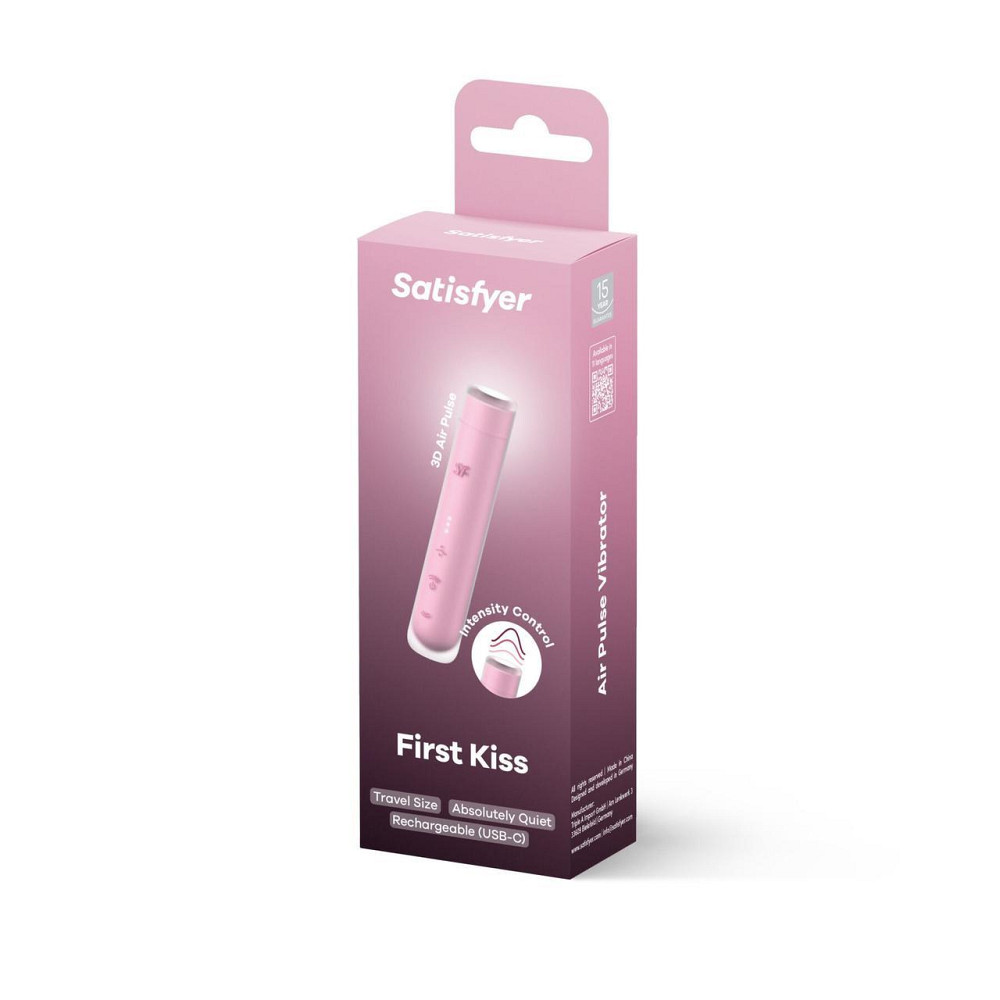 Вакуумний стимулятор Satisfyer First Kiss, технологія 3D Air Pulse, 30 режимів, подвійний силікон Sex Aura Київ - фото 5
