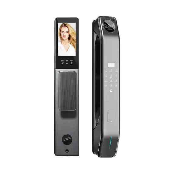 Смарт замок кодовий розумний дверний з дисплеєм KHS-Z37 з розблокуванням по обличчю, відбитком пальця, ключ-картою Кам'янець-Подільський