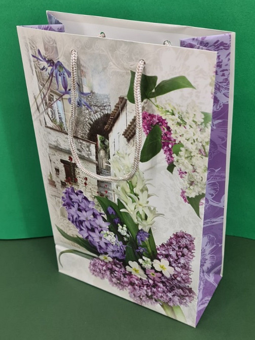 Паперовий пакет подарунковий Середній 17/26/8 (артSV-190) (12 шт.) Харків - фото 1