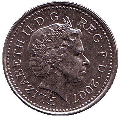 Монета 5 пенсів. 2007 рік, Великобританія. Полтава - фото 1