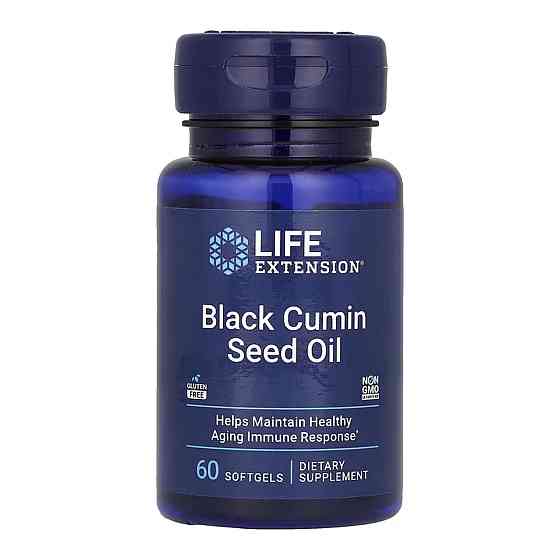 Чорний кмін life extension Black Cumin Seed Oil  60 softgels Київ