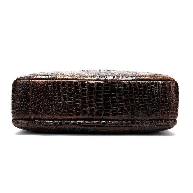 Сумка для ноутбука с тиснением под рептилию Коричневая (Vintage) Киев - изображение 6